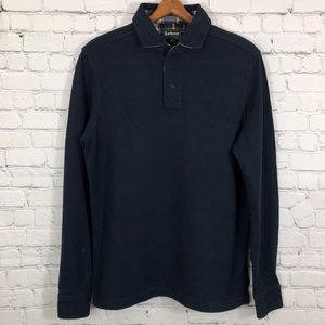 Barbour Tartan Classic polo shirt size M blue